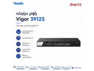 أداء فائق لشبكتك مع راوتر درايتك Vigor 3912S